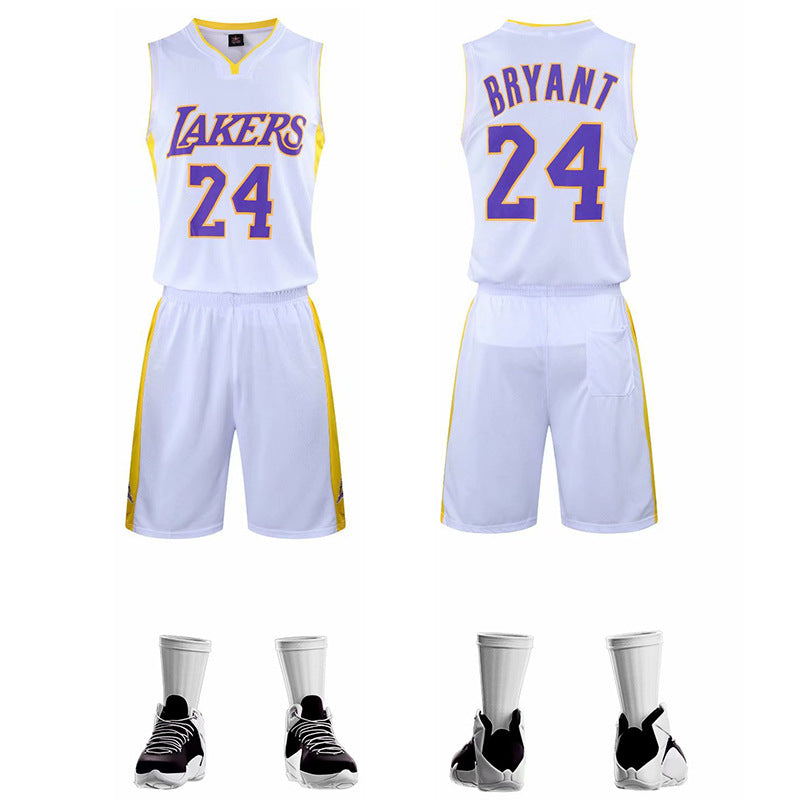 Lakers Jersey James Kobe No. 24 children's class uniform game uniform wholesale basketball uniform suit men's vest