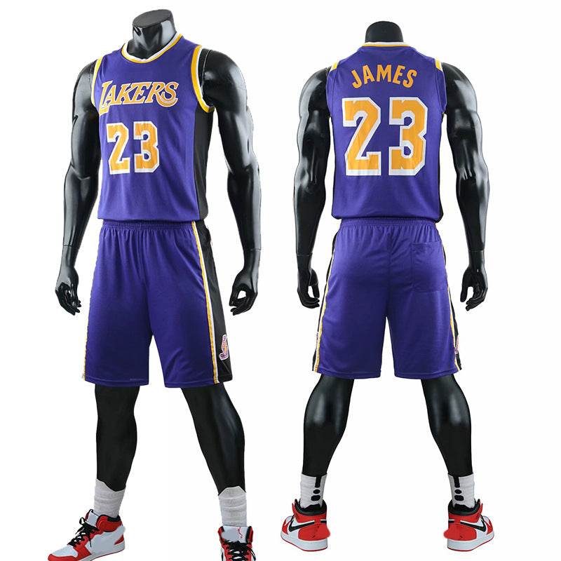 Lakers Jersey James Kobe No. 24 children's class uniform game uniform wholesale basketball uniform suit men's vest
