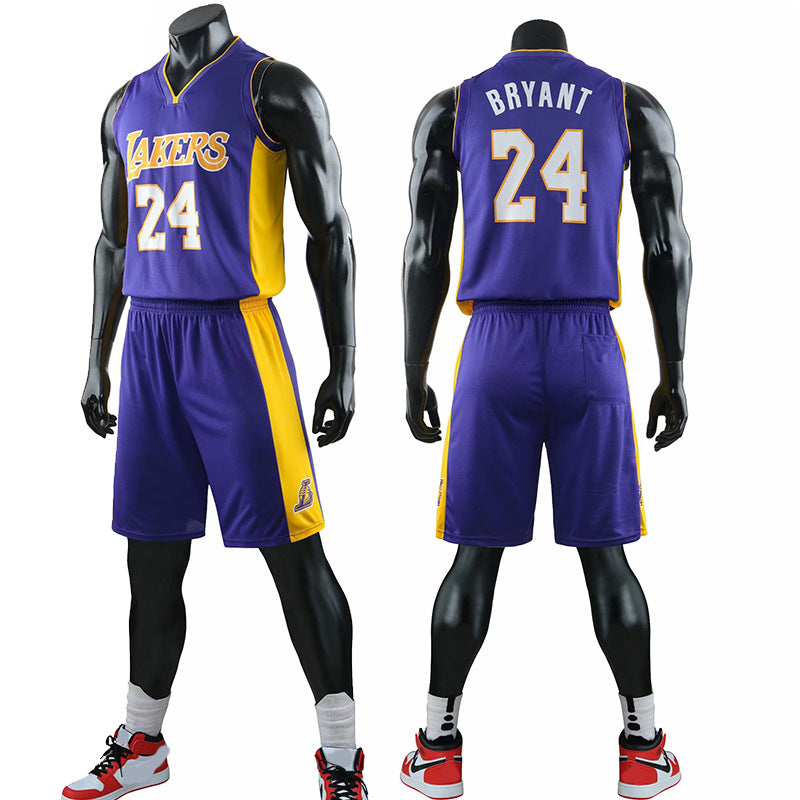 Lakers Jersey James Kobe No. 24 children's game uniform basketball uniform suit men