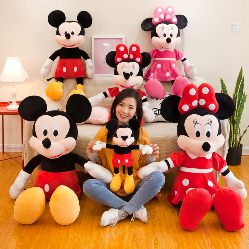 Wholesale Large Couple Mickey Minnie Doll Mickey Mouse Plush Toy Children Girlfriend Birthday Gift