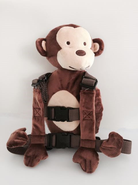 Children's two-in-one anti-lost backpack with baby toddler traction belt small pocket