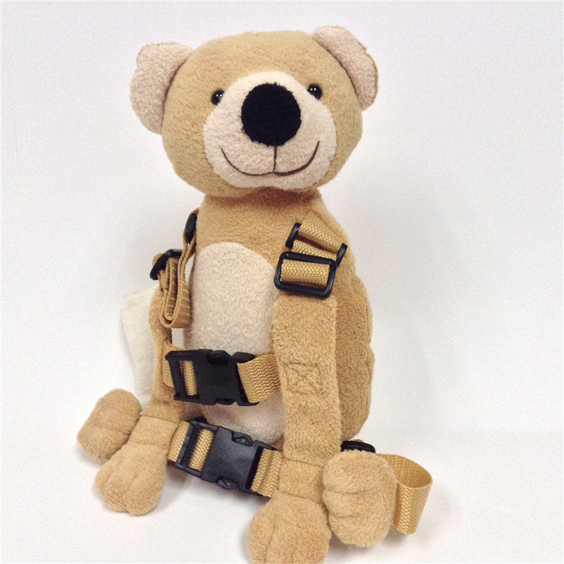 Children's two-in-one anti-lost backpack with baby toddler traction belt small pocket
