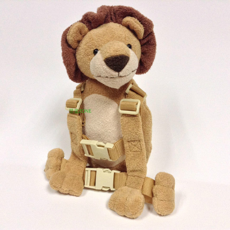 Children's two-in-one anti-lost backpack with baby toddler traction belt small pocket