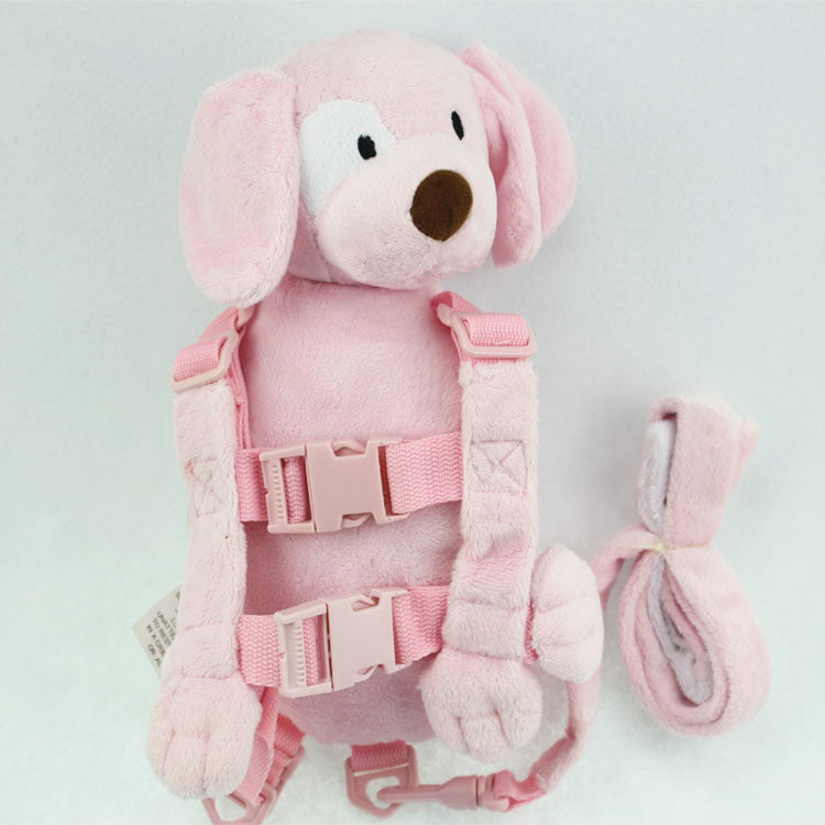 Children's two-in-one anti-lost backpack with baby toddler traction belt small pocket