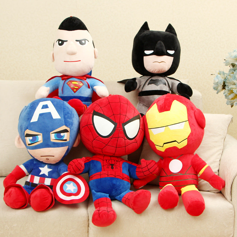 Avengers Doll Spiderman Plush Toy Captain America Superman Doll