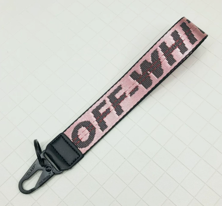 Off-White keychain canvas embroidered letters bags mobile phones cameras luggage pendants gifts keychain