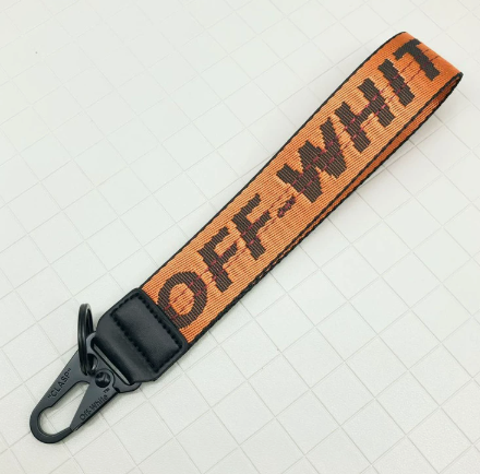 Off-White keychain canvas embroidered letters bags mobile phones cameras luggage pendants gifts keychain
