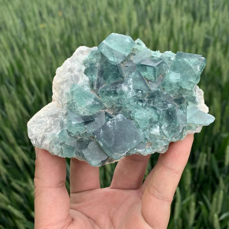 Wholesale Natural Healing Crystal Rough Quartz Stone Fluorite Mineral Specimen Green Fluorite Cluster for Gifts