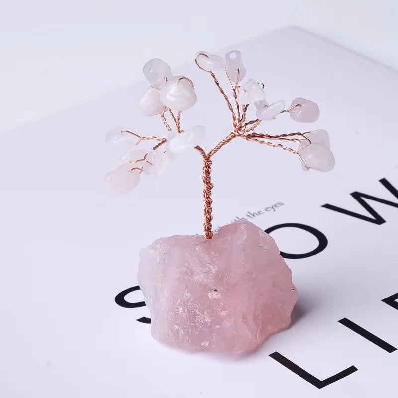 Life Tree Natural Seven Chakra Natural Healing Gemstone Crystal Fortune Money Tree for Good Luck For Decoration Gifts