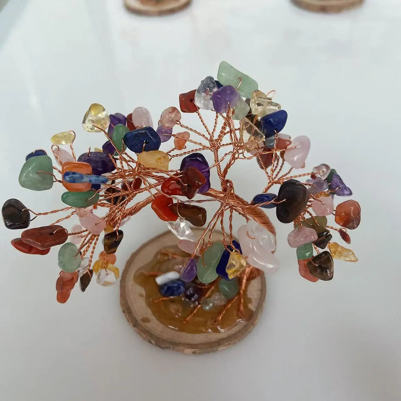 Fanshi Modern Crystal Tree Home Decor and Business Gift Hand Carved Feng Shui Style Mascot Quartz Souvenir