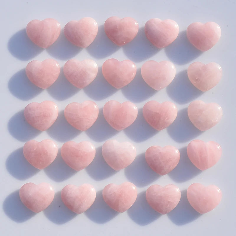 Wholesale Natural Different Kinds of Quartz Healing Stones Crystal Heart Gemstone Heart for Gift
