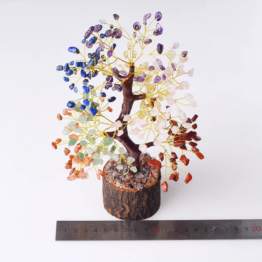 High Quality Seven Chakra Bonsai Tree for Sale Gemstone Tree Wholesale Crystal Gemstone Tree Healing Crystals