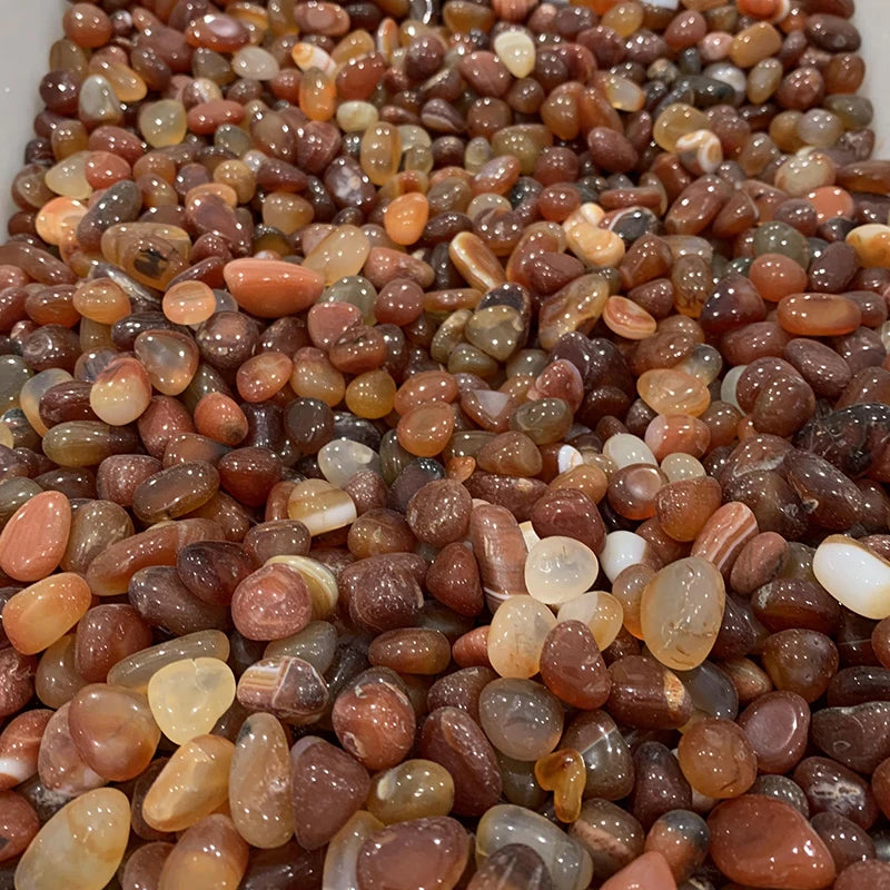 Wholesale Bulk Natural Red Agate Crystal Gravel Carnelian Tumbled Stone for Decoration