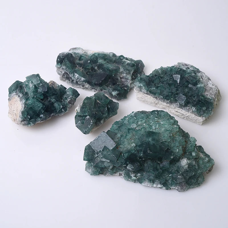 Wholesale Natural Healing Crystal Rough Quartz Stone Fluorite Mineral Specimen Green Fluorite Cluster for Gifts