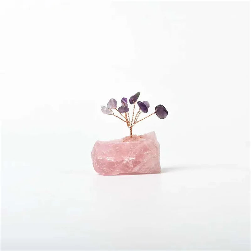 Life Tree Natural Seven Chakra Natural Healing Gemstone Crystal Fortune Money Tree for Good Luck For Decoration Gifts