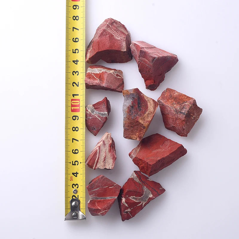 Natural Rough Red Jasper Healing Raw Crystal Gravel Tumbled Stone for Home Decor