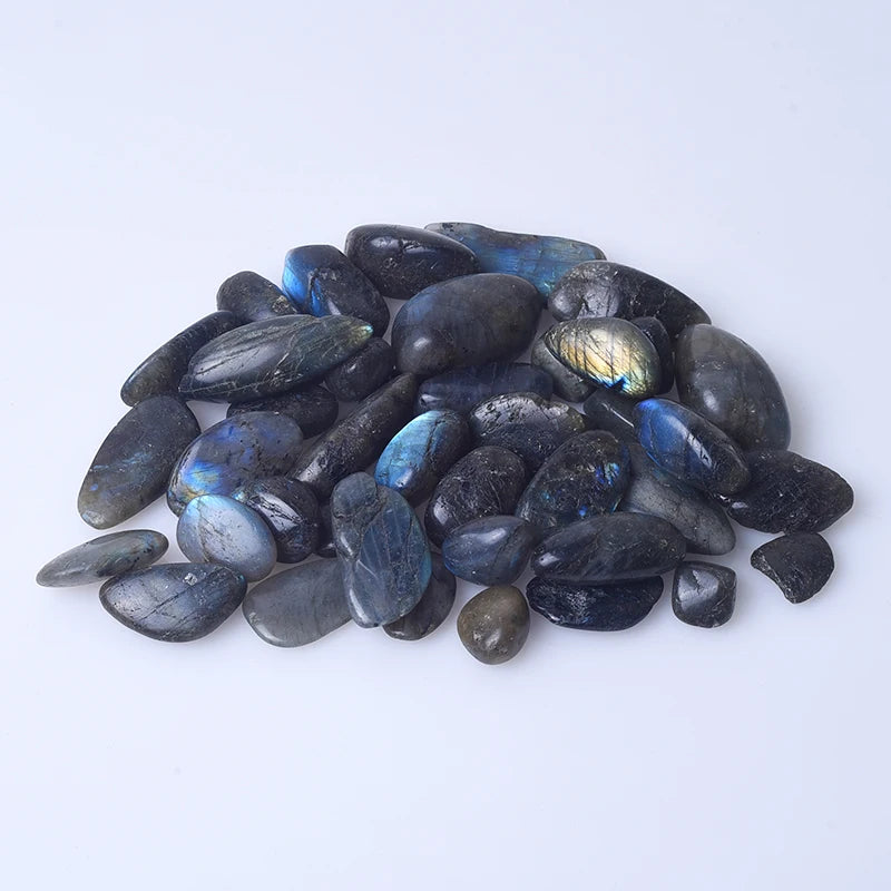 Wholesale Natural Polished Labradorite Tumbled Stone Labradorite Gravel Healing Stones