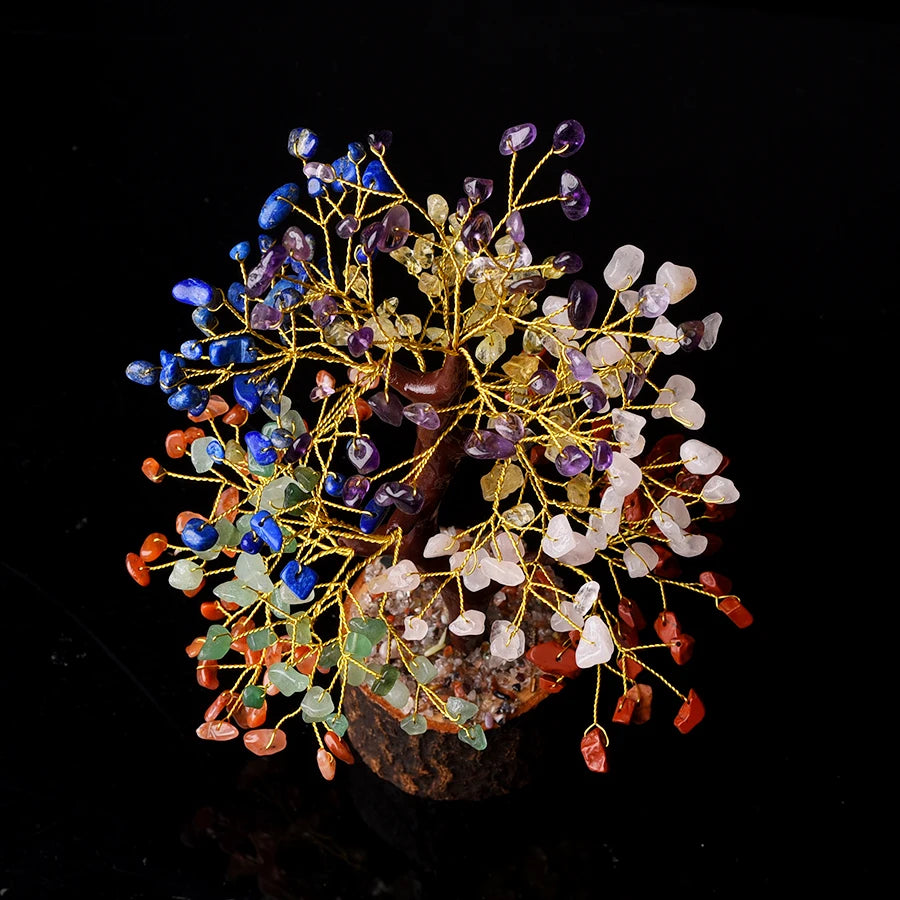 High Quality Seven Chakra Bonsai Tree for Sale Gemstone Tree Wholesale Crystal Gemstone Tree Healing Crystals