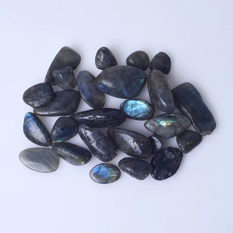 Wholesale Natural Polished Labradorite Tumbled Stone Labradorite Gravel Healing Stones