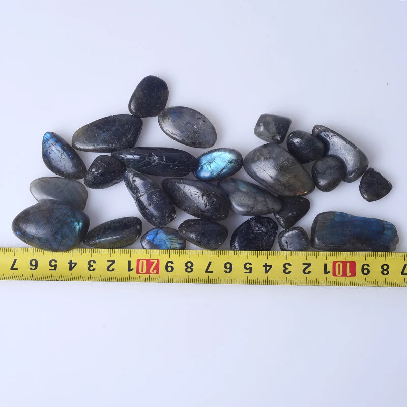 Wholesale Natural Polished Labradorite Tumbled Stone Labradorite Gravel Healing Stones