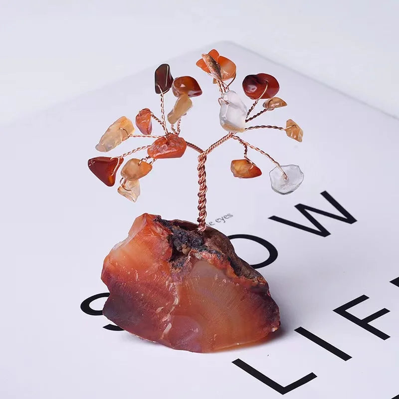 Life Tree Natural Seven Chakra Natural Healing Gemstone Crystal Fortune Money Tree for Good Luck For Decoration Gifts
