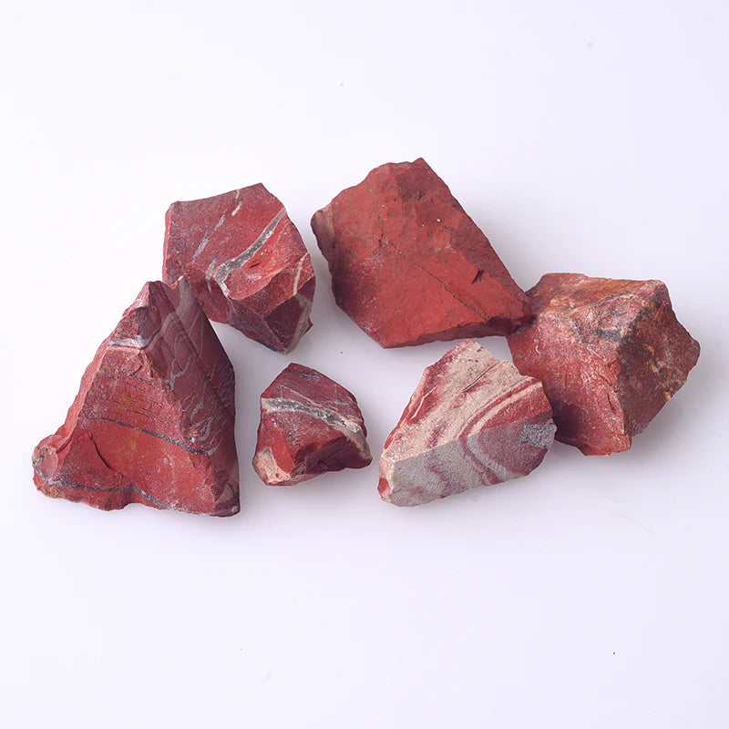 Natural Rough Red Jasper Healing Raw Crystal Gravel Tumbled Stone for Home Decor