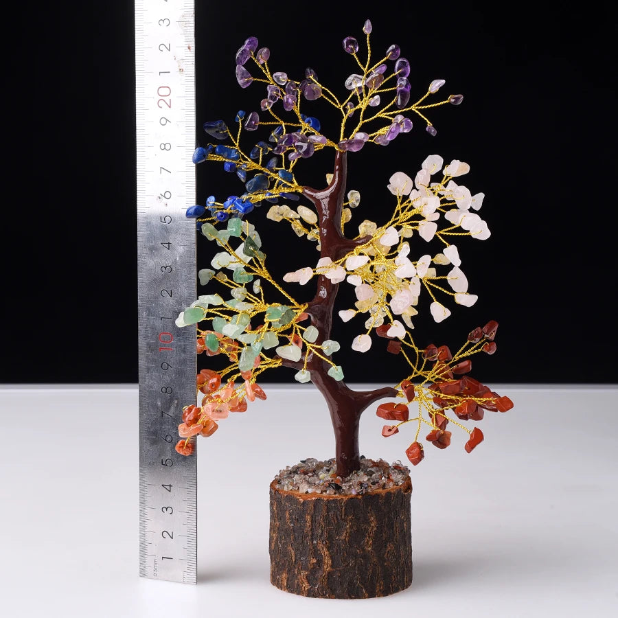 High Quality Seven Chakra Bonsai Tree for Sale Gemstone Tree Wholesale Crystal Gemstone Tree Healing Crystals