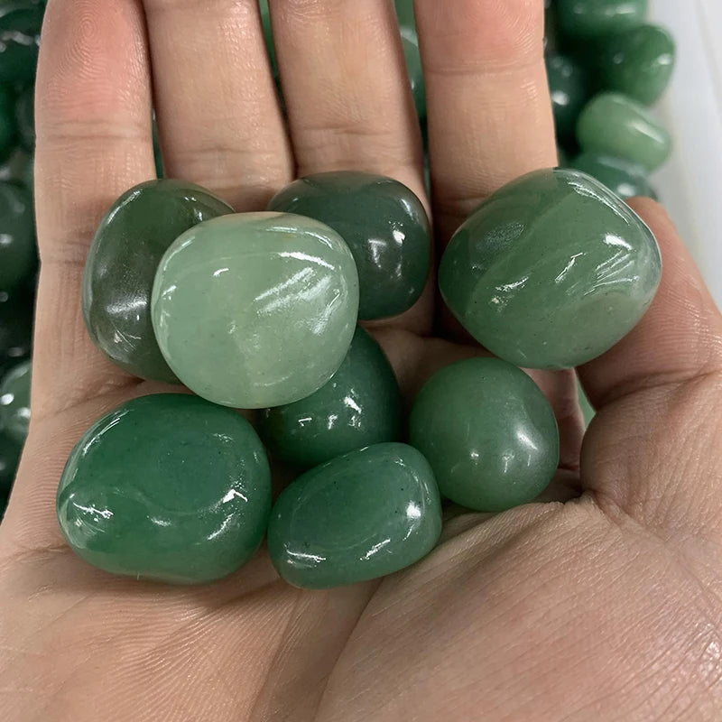 Wholesale High Quality Natural Gemstone Green Aventurine Tumble Stone Reiki Healing Crystal for Decoration