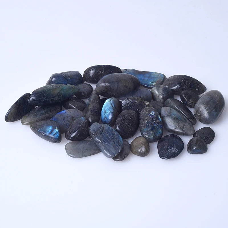 Wholesale Natural Polished Labradorite Tumbled Stone Labradorite Gravel Healing Stones