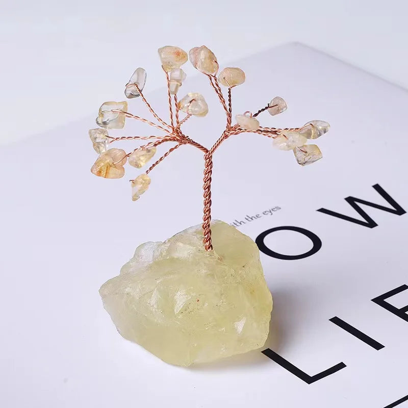 Life Tree Natural Seven Chakra Natural Healing Gemstone Crystal Fortune Money Tree for Good Luck For Decoration Gifts