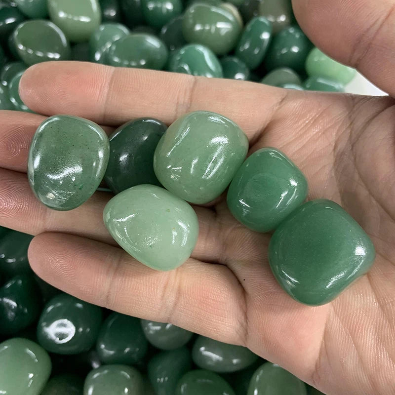 Wholesale High Quality Natural Gemstone Green Aventurine Tumble Stone Reiki Healing Crystal for Decoration