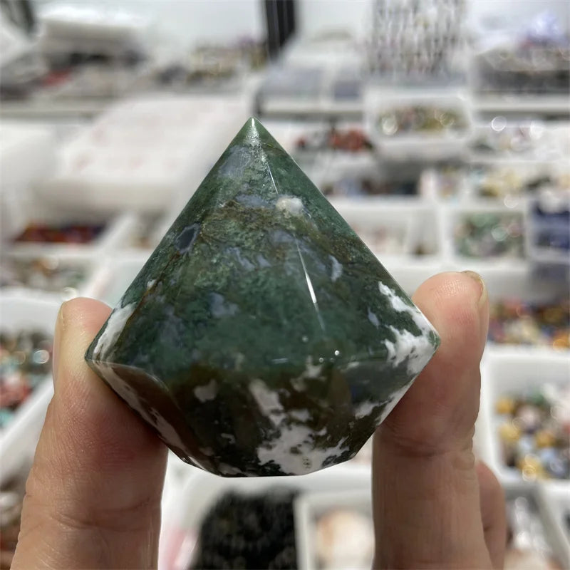 Wholesale Amethyst Rose Quartz Ornaments Diamond Shaped Crystal Crafts for Decoration