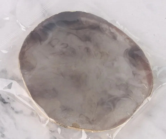 Wholesale Crystal Stone Geode Agate Slice Coaster Gold Trim Round Green Blue White Rose DIY Resin Coaster