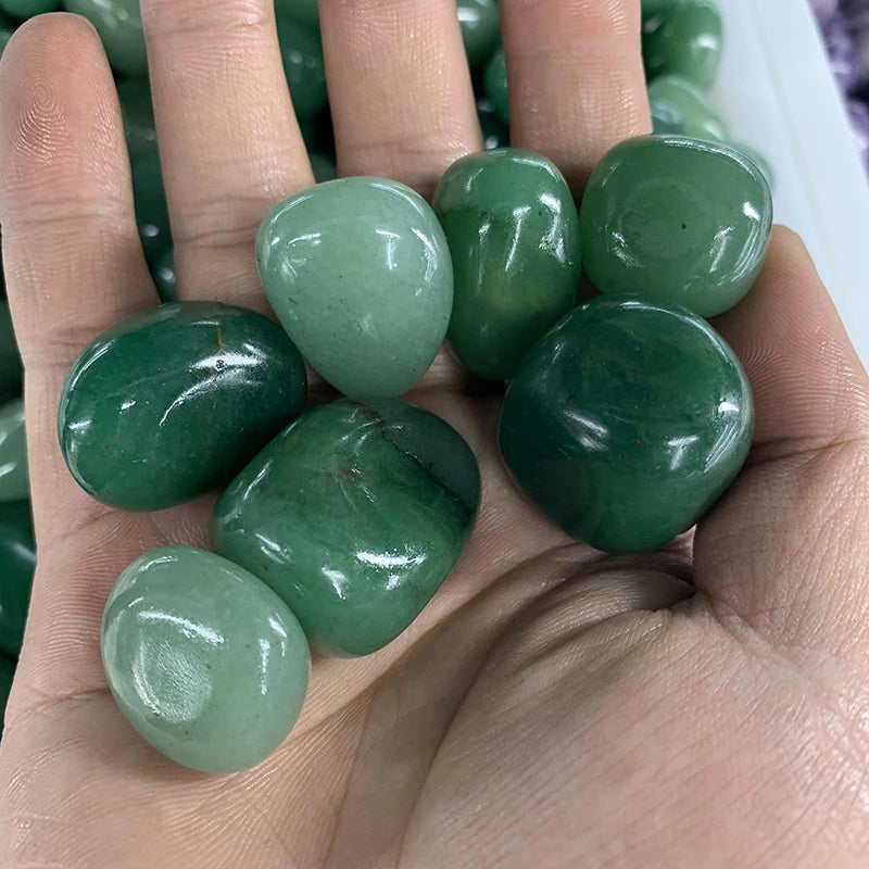 Wholesale High Quality Natural Gemstone Green Aventurine Tumble Stone Reiki Healing Crystal for Decoration