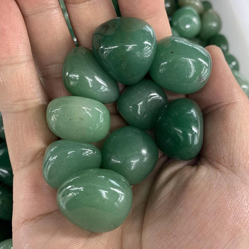Wholesale High Quality Natural Gemstone Green Aventurine Tumble Stone Reiki Healing Crystal for Decoration