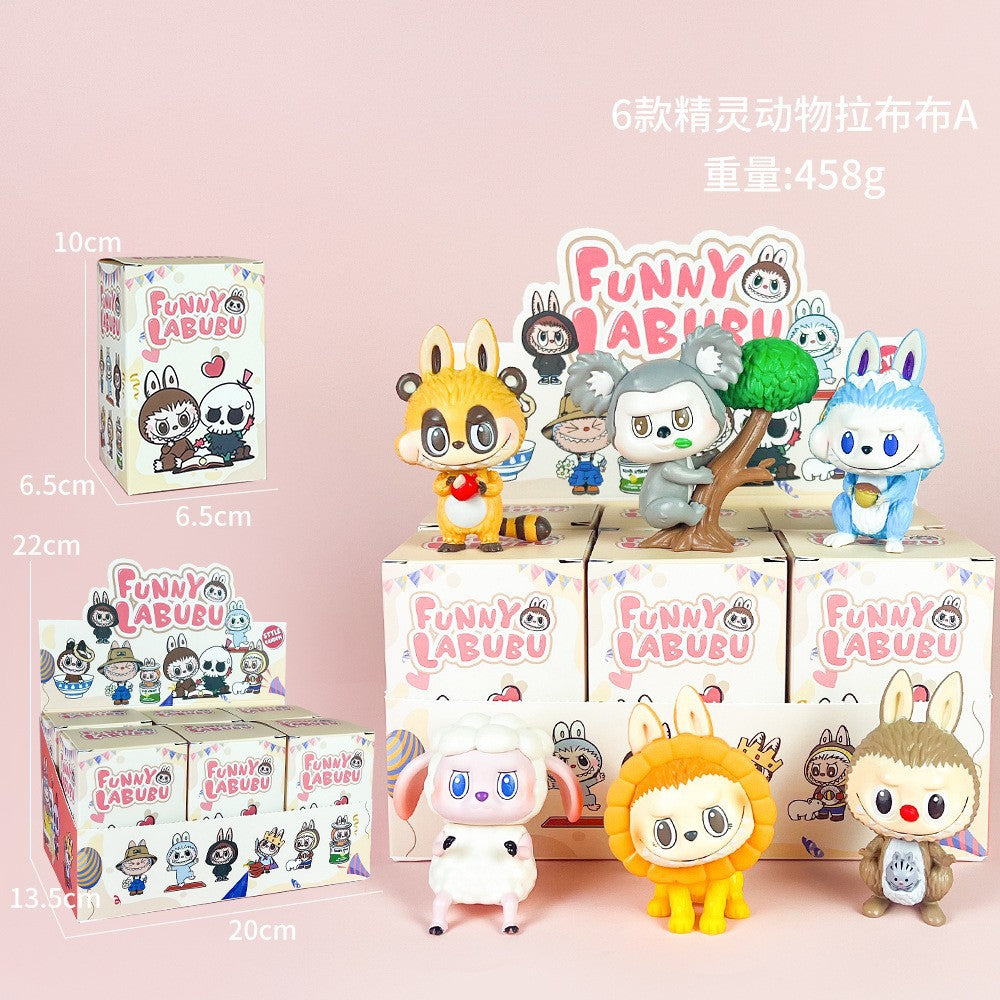 Sonny Angel figure car phone sticker cheek support blind box set decoration Cupid trendy play anime