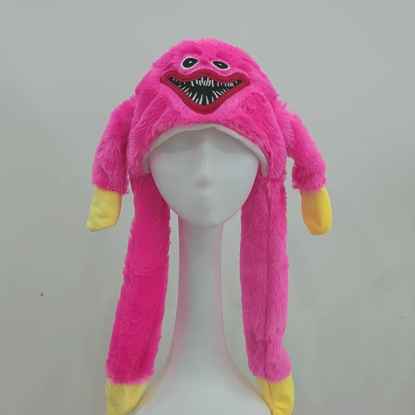 Rabbit ear plush hat airbag hat ears move animal hat plush toy colorful luminescence