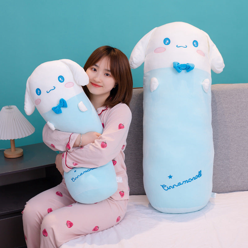 Japanese anime pillow Cinnamon dog Melody Kuromi girl's bed legs to sleep with cylindrical long pillow