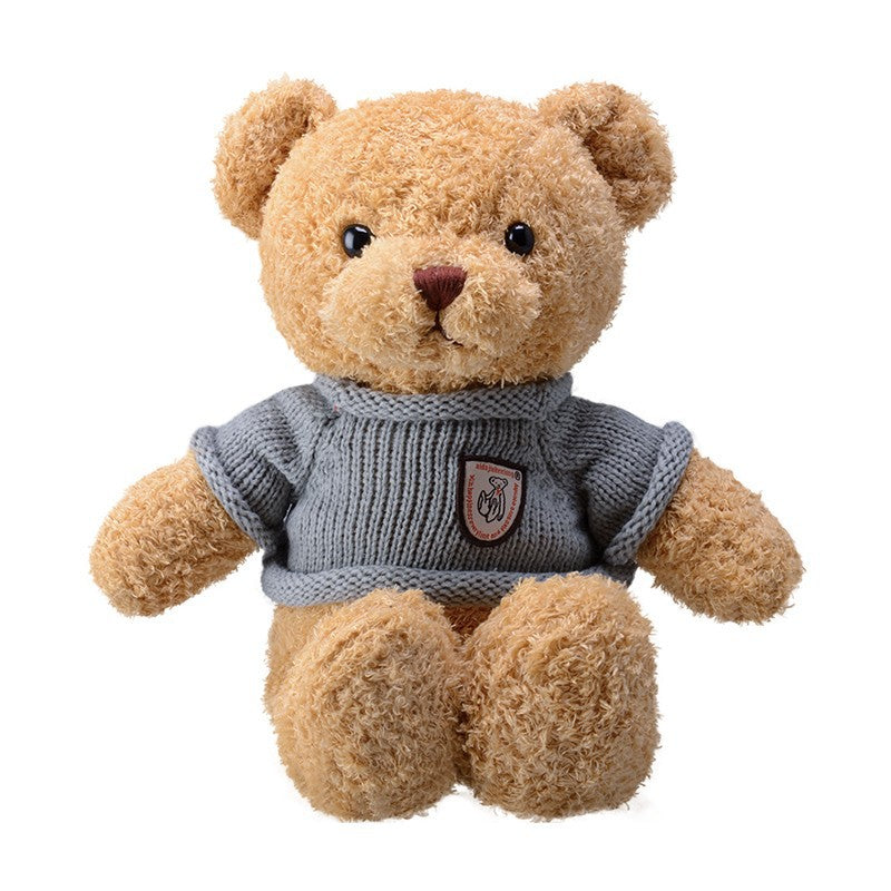Teddy bear doll wholesale sweater plush toy pillow cloth doll wedding gift Valentine's Day gift