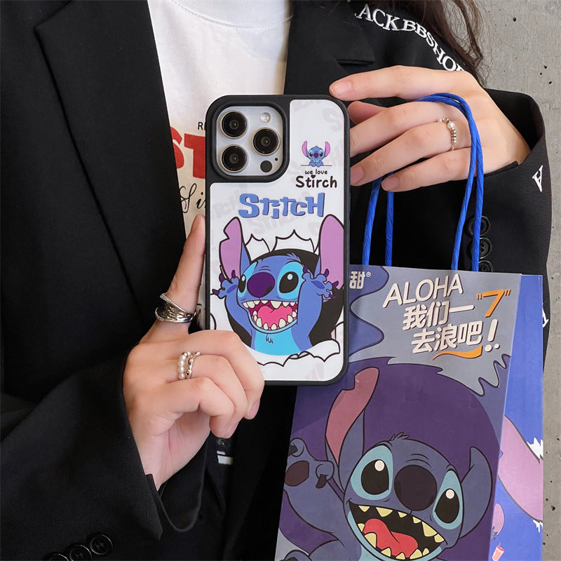 Cartoon Stitch phone case iPhone 16 Pro For Apple iPhone 12 four-side printing iPhone 13 all-inclusive