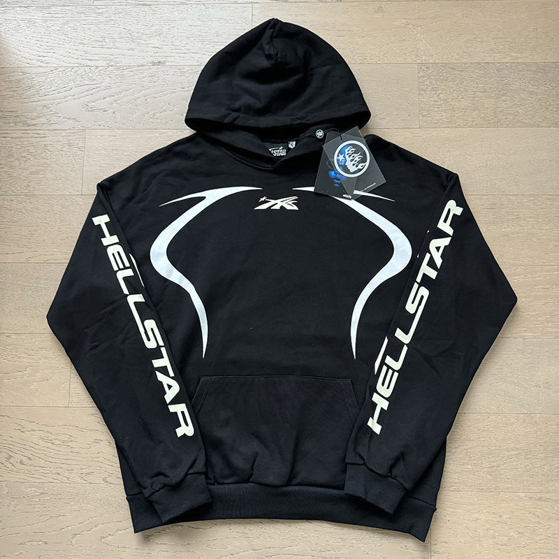 American fashion brand hooded loose men's hooded sweatshirt foreign trade street casual jacket women's hoodie suit