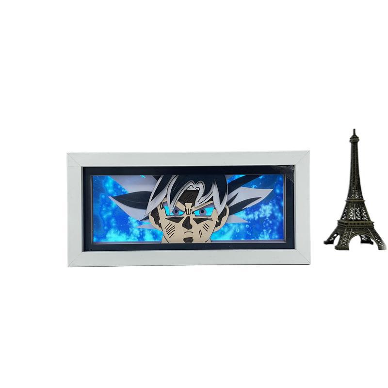 Paper sculpture lamp Dragon Ball Dragon Ball Son Goku Vegeta Dragon Ball Super animation surrounding LED night light