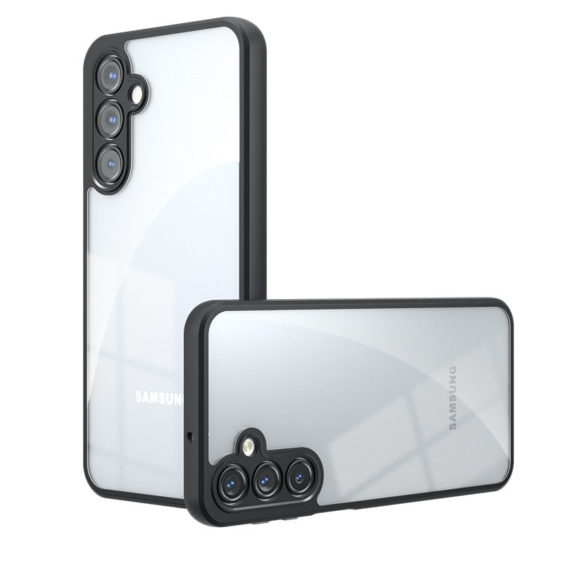 For Samsung A16 Phone Case skin feel frosted Galaxy A36 transparent airbag anti-fall two-in-one protective phone case