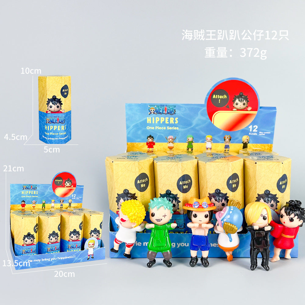 Sonny Papa Angel Figure Car Phone Sticker Cheek Support Blind Box Set Decorations