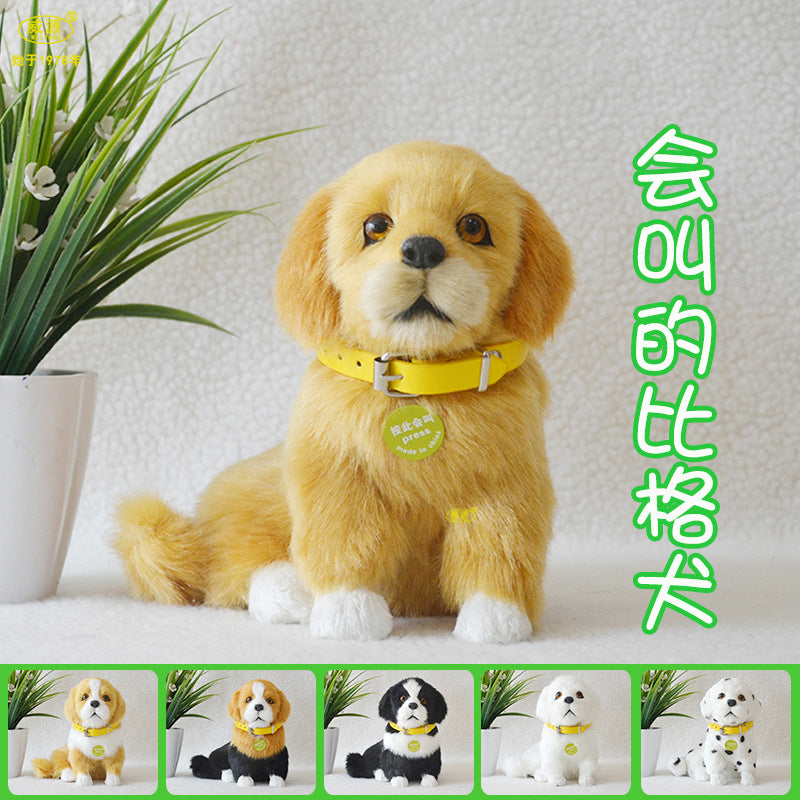 Simulation animal model will be called creative gift home decoration handicrafts will be called beagle