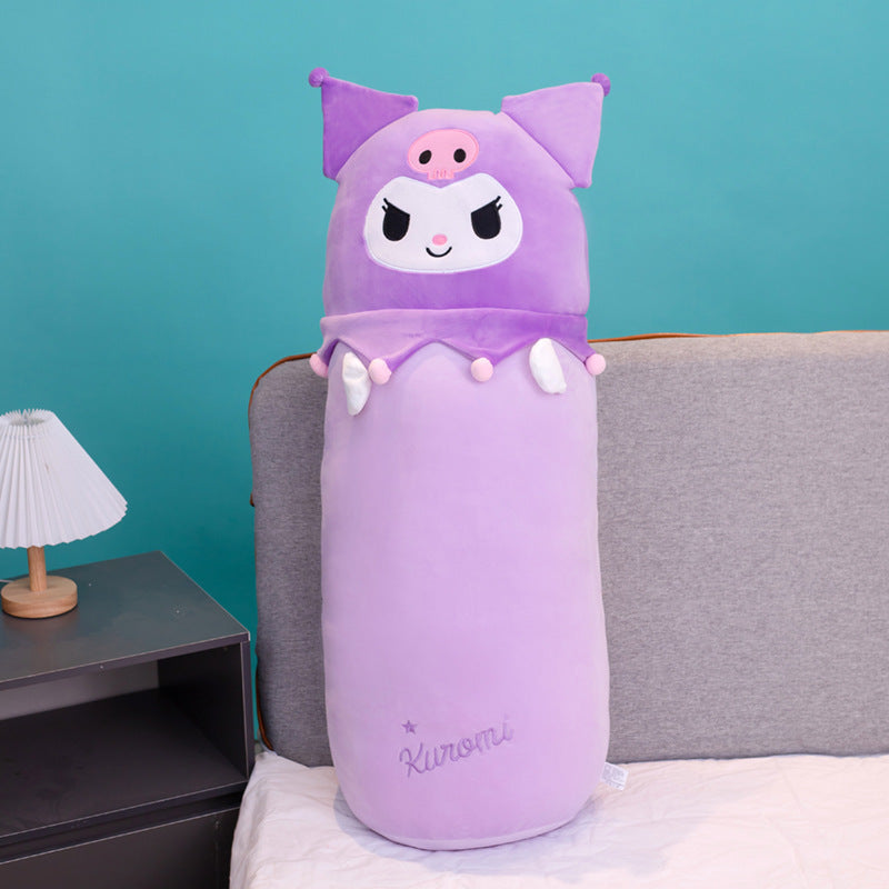 Japanese anime pillow Cinnamon dog Melody Kuromi girl's bed legs to sleep with cylindrical long pillow