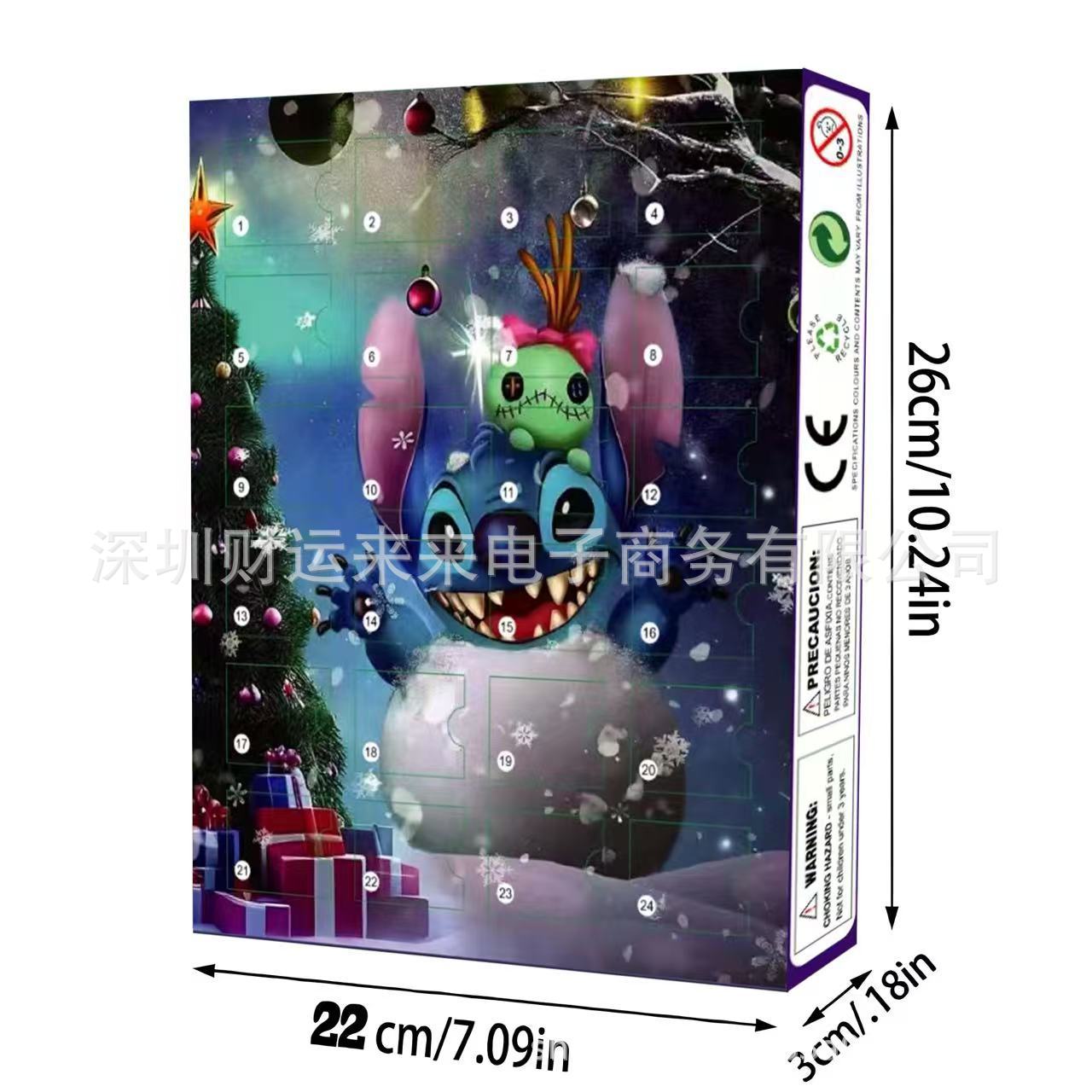 2025 Christmas Advent Calendar Lilo & Stitch Blind Box 24-day Countdown