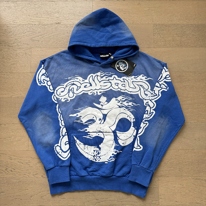 American fashion brand hooded loose men's hooded sweatshirt foreign trade street casual jacket women's hoodie suit