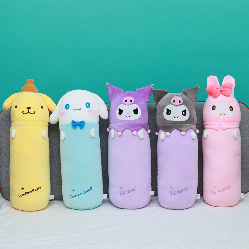 Japanese anime pillow Cinnamon dog Melody Kuromi girl's bed legs to sleep with cylindrical long pillow