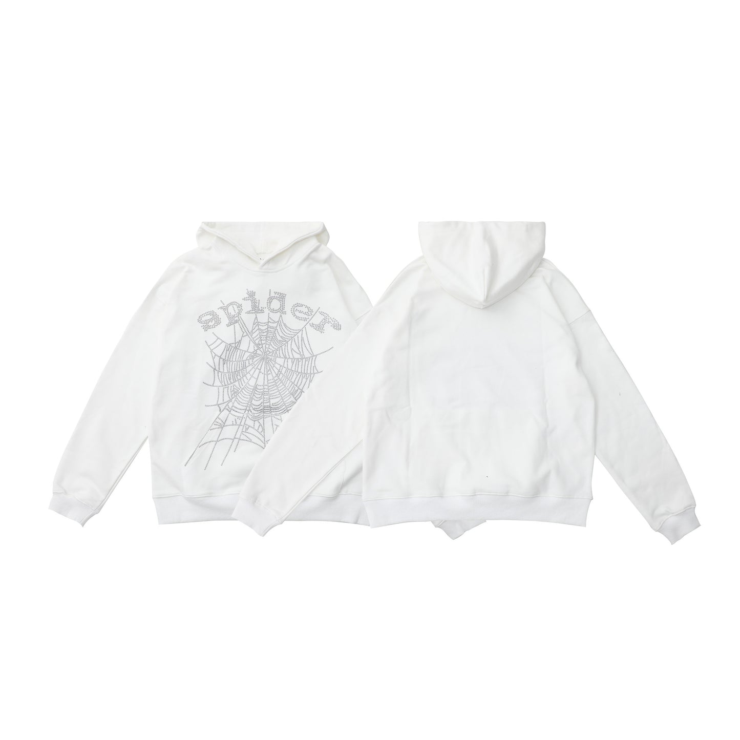 American fashion brand Sp5der 555 star foam print pure cotton hoodie sweater pants suit for men and women